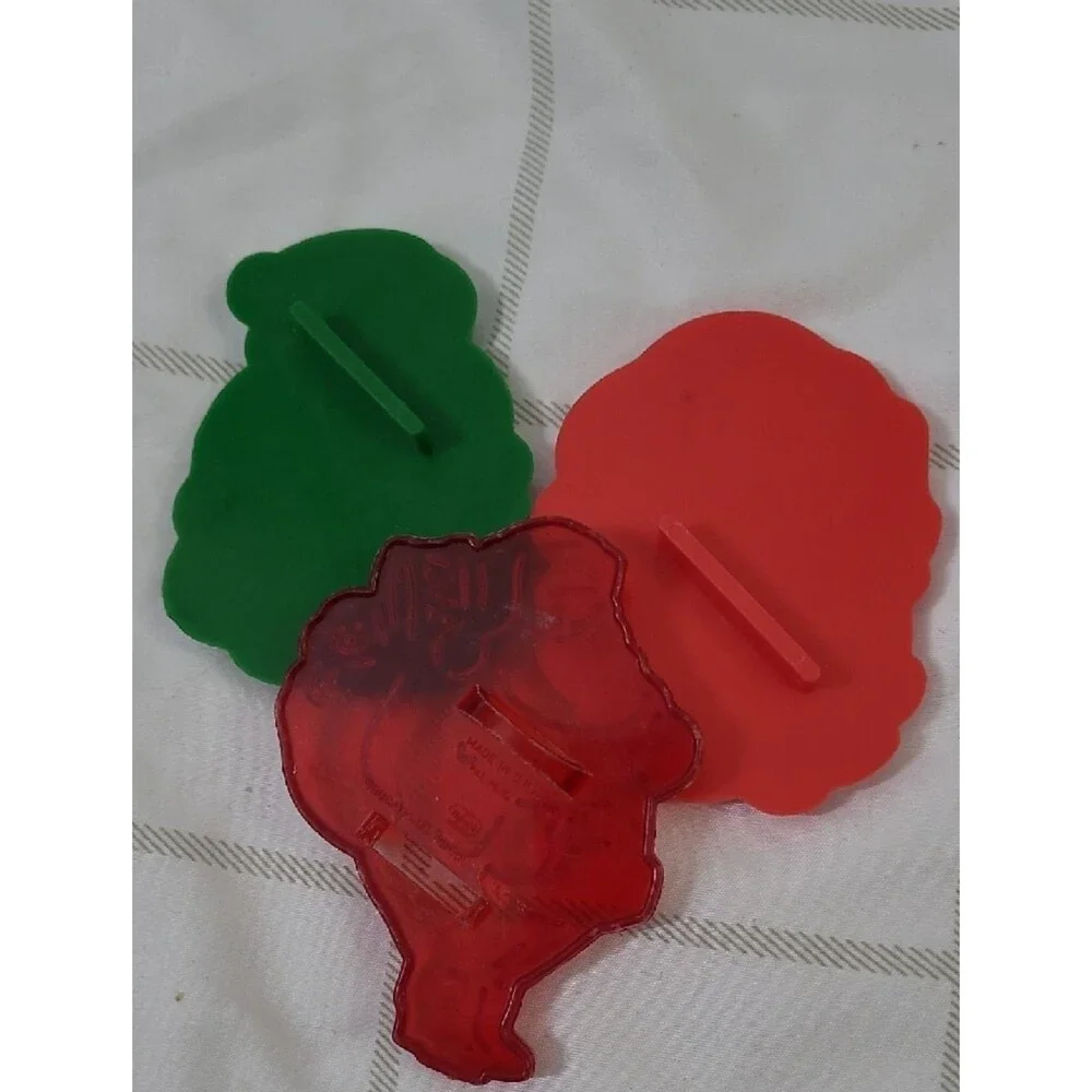 Vintage Santa Christmas Cookie Cutters Set Of 3 ♻️ 5/$10 ♻️